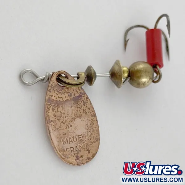 Vintage   Mepps Aglia 0 (1960s), 3/32oz copper spinning lure #23950