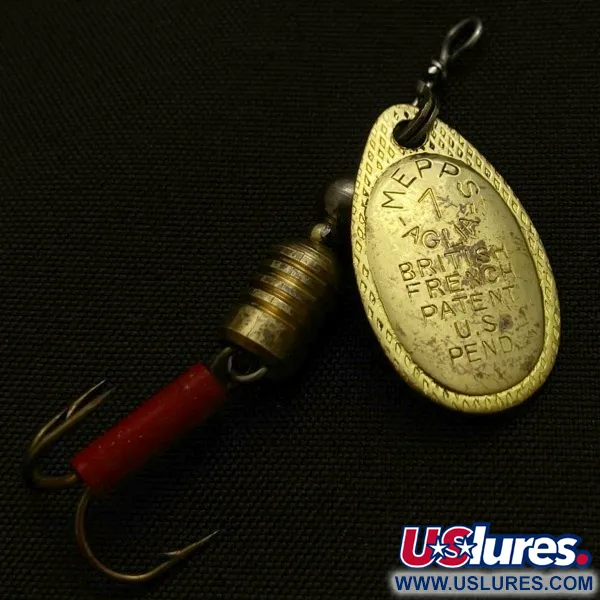 Vintage   Mepps Aglia 1 (1960s), 1/8oz copper spinning lure #23951