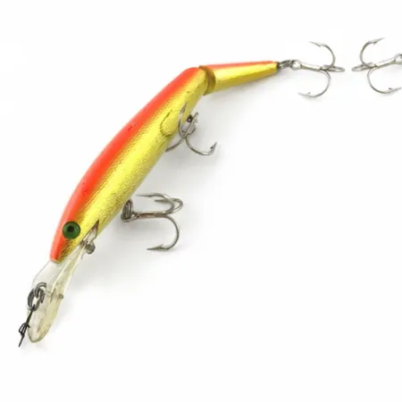Vintage Rebel Fastrac  F12 Jointed, 2/5oz Gold/Orange fishing lure #23952