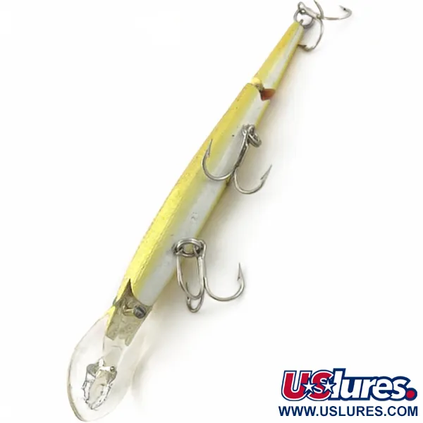 Vintage Rebel Fastrac  F12 Jointed, 2/5oz Gold/Orange fishing lure #23952