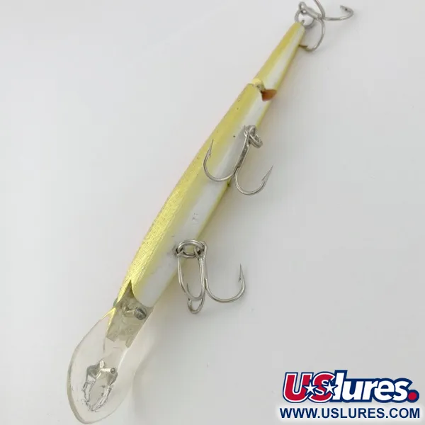 Vintage Rebel Fastrac  F12 Jointed, 2/5oz Gold/Orange fishing lure #23952