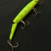 Vintage   Rebel Floater F14 Jointed, 1/2oz chartreuse fishing lure #23953