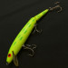 Vintage   Rebel Floater F14 Jointed, 1/2oz chartreuse fishing lure #23953