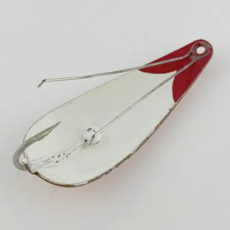 Vintage Master Weedless Wiggler Augues Bait , 2/3oz copper/red fishing spoon #23963