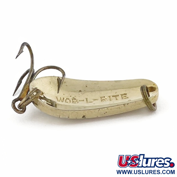 Vintage  Acme Wob-L-Rite, 3/16oz gold fishing spoon #23964