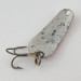 Vintage   Dura Pack Spoon japan, 1/4oz nickel/white/red fishing spoon #23965