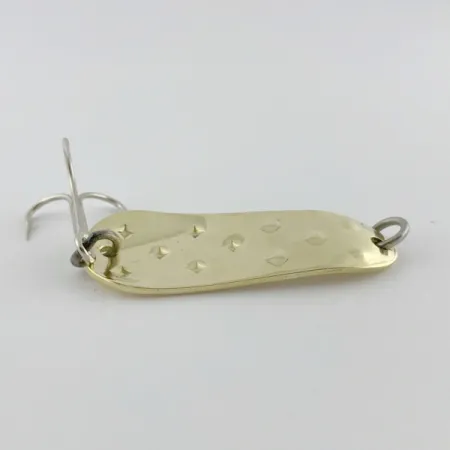 Vintage Luhr Jensen Alpena Diamond, 1/2oz nickel/green fishing spoon #23966