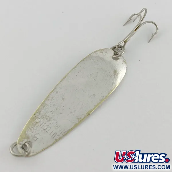 Vintage   Sutton Spoon 5, 1/16oz silver fishing spoon #23968