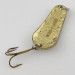 Vintage  Acme Wob-L-Rite Crystal, 1/2oz gold Crystal fishing spoon #23975