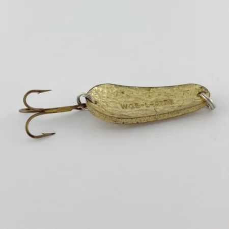 Vintage Acme Wob-L-Rite Crystal, 1/2oz gold Crystal fishing spoon #23975