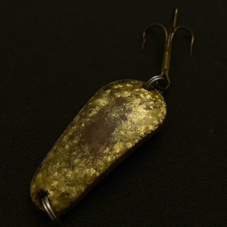 Vintage Acme Wob-L-Rite Crystal, 1/2oz gold Crystal fishing spoon #23975