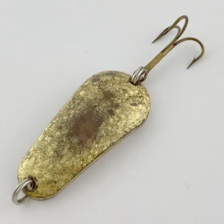 Vintage Acme Wob-L-Rite Crystal, 1/2oz gold Crystal fishing spoon #23975