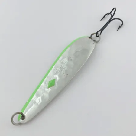 Vintage Luhr Jensen Diamond King 4, 1/2oz nickel fishing spoon #23978