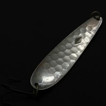 Vintage Luhr Jensen Diamond King 4, 1/2oz nickel fishing spoon #23978