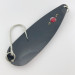 Vintage  Red Eye Lures Red Eye Evil Eye, 2/3oz black fishing spoon #23980