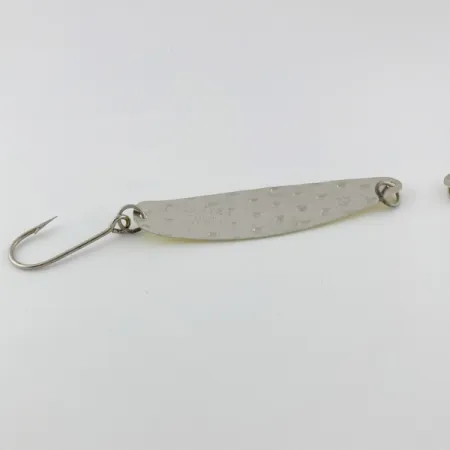 Vintage Luhr Jensen Flutter Spoon 35, 1/4oz silver fishing spoon #23981