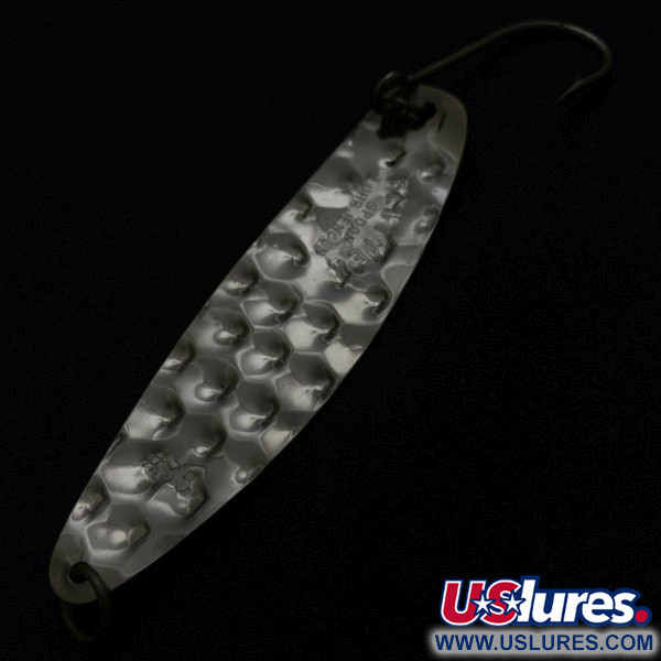 Vintage   Luhr Jensen Flutter Spoon 35, 1/4oz silver fishing spoon #23981