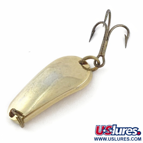 Vintage  Acme Wob-L-Rite, 3/16oz gold fishing spoon #23982