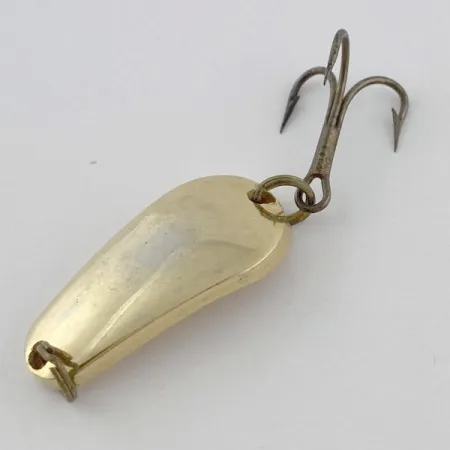 Vintage Acme Wob-L-Rite, 3/16oz gold fishing spoon #23982