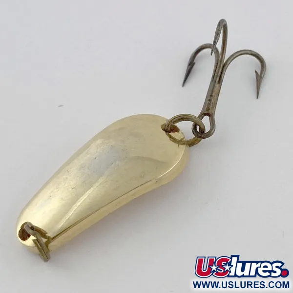 Vintage  Acme Wob-L-Rite, 3/16oz gold fishing spoon #23982