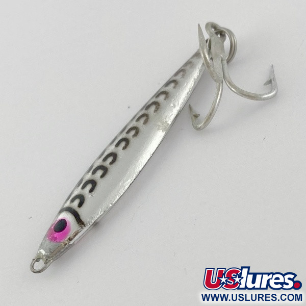 Vintage  Mann's Bait  Mann's Mann O Lure jig​, 1/2oz Nickel fishing spoon #23984