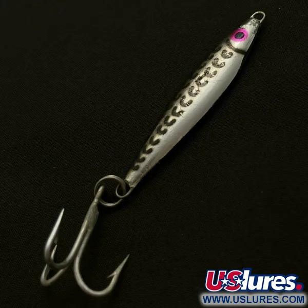 Vintage  Mann's Bait  Mann's Mann O Lure jig​, 1/2oz Nickel fishing spoon #23984