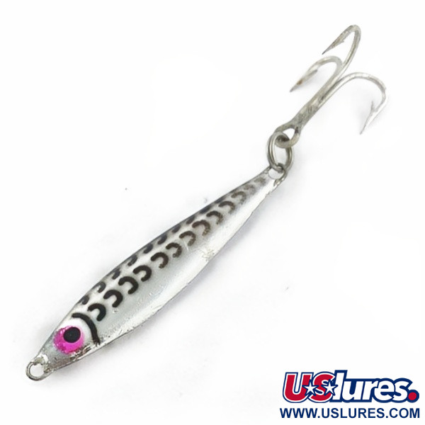 Vintage  Mann's Bait  Mann's Mann O Lure jig​, 1/2oz Nickel fishing spoon #23984