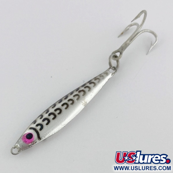 Vintage  Mann's Bait  Mann's Mann O Lure jig​, 1/2oz Nickel fishing spoon #23984