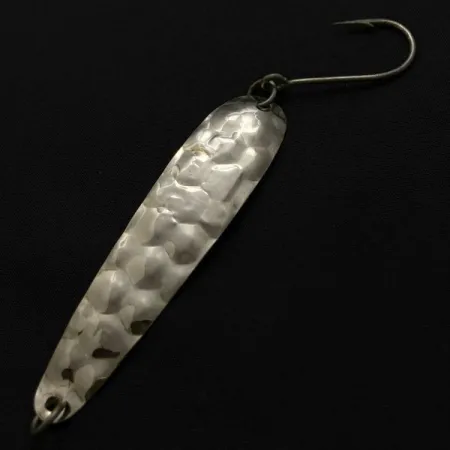 Vintage Luhr Jensen Flutter Spoon 44, 1/8oz nickel fishing spoon #23985