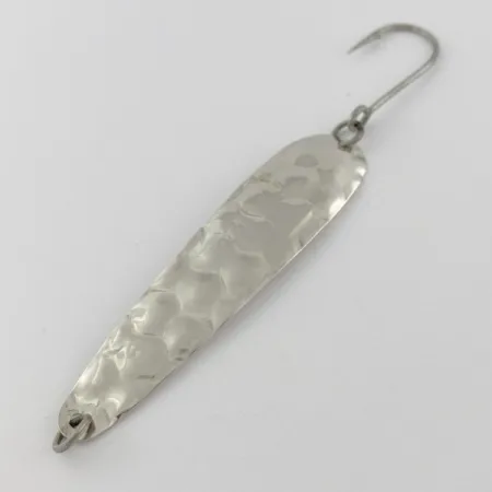 Vintage Luhr Jensen Flutter Spoon 44, 1/8oz nickel fishing spoon #23985