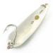 Vintage  Red Eye Lures Red Eye Evil Eye Glow, 3/16oz nickel/white/ Glow - glows in the dark fishing spoon #23986