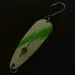 Vintage  Red Eye Lures Red Eye Evil Eye Glow, 3/16oz nickel/white/ Glow - glows in the dark fishing spoon #23986