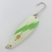 Vintage  Red Eye Lures Red Eye Evil Eye Glow, 3/16oz nickel/white/ Glow - glows in the dark fishing spoon #23986