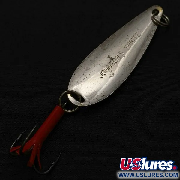 Vintage   Johnson Sprite, 1/3oz nickel fishing spoon #23988