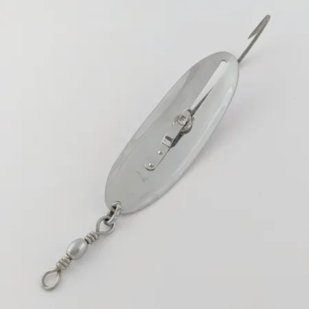 Vintage Pflueger Evans Record №5, 3/4oz Nickel fishing spoon #23990