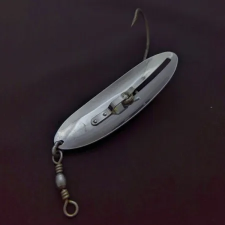 Vintage Pflueger Evans Record №5, 3/4oz Nickel fishing spoon #23990