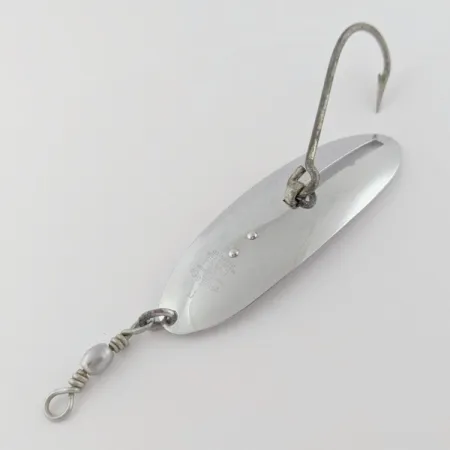 Vintage Pflueger Evans Record №5, 3/4oz Nickel fishing spoon #23990