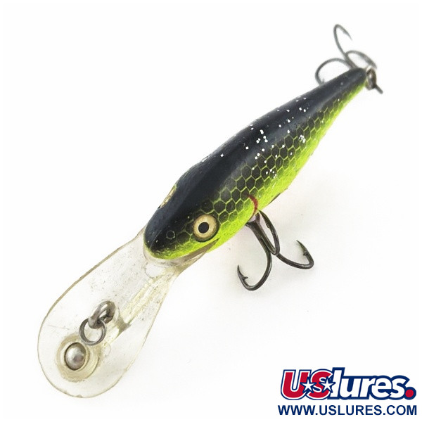 Vintage   Rebel Double Deep Shad, 3/16oz Chartreuse fishing lure #23991
