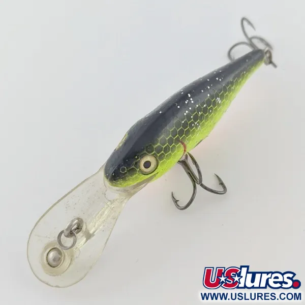 Vintage   Rebel Double Deep Shad, 3/16oz Chartreuse fishing lure #23991