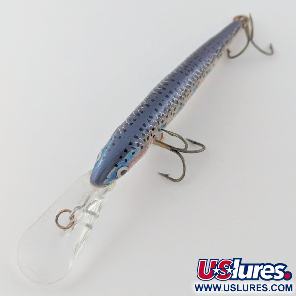 Vintage   Rapala Down Deep Husky Jerk DHJ10, 2/5oz  Rainbow Trout fishing lure #23994