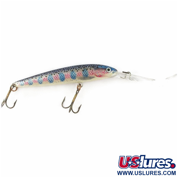 Vintage   Rapala Down Deep Husky Jerk DHJ10, 2/5oz  Rainbow Trout fishing lure #23994
