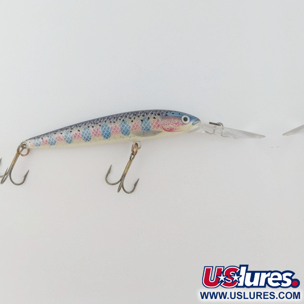 Vintage   Rapala Down Deep Husky Jerk DHJ10, 2/5oz  Rainbow Trout fishing lure #23994