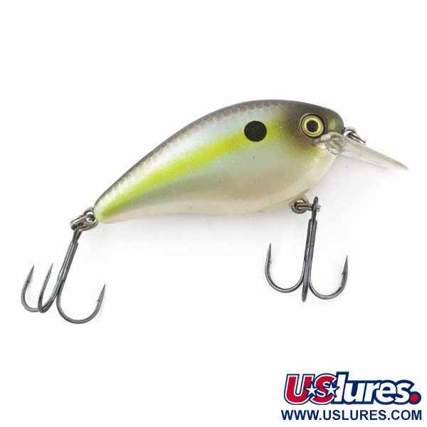 Vintage   Strike King KVD 1.5 Silent square bill, 2/5oz Olive Sexy Shad fishing lure #23995