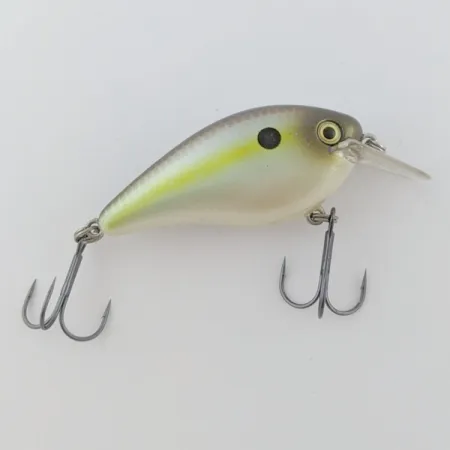 Vintage Strike King KVD 1.5 Silent square bill, 2/5oz Olive Sexy Shad fishing lure #23995