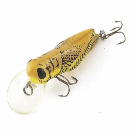 Vintage Rebel Crickhopper Ultralight, 3/32oz Yellow Grasshopper fishing lure #23997