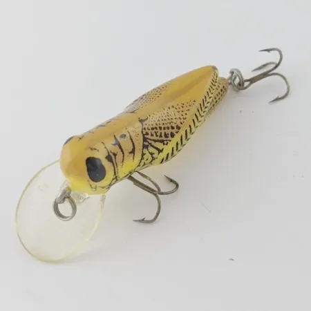 Vintage Rebel Crickhopper Ultralight, 3/32oz Yellow Grasshopper fishing lure #23997