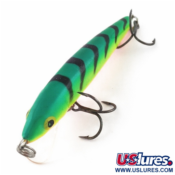 Vintage   Rapala Husky Jerk 7, 1/4oz FT (Fire Tiger) fishing lure #24008