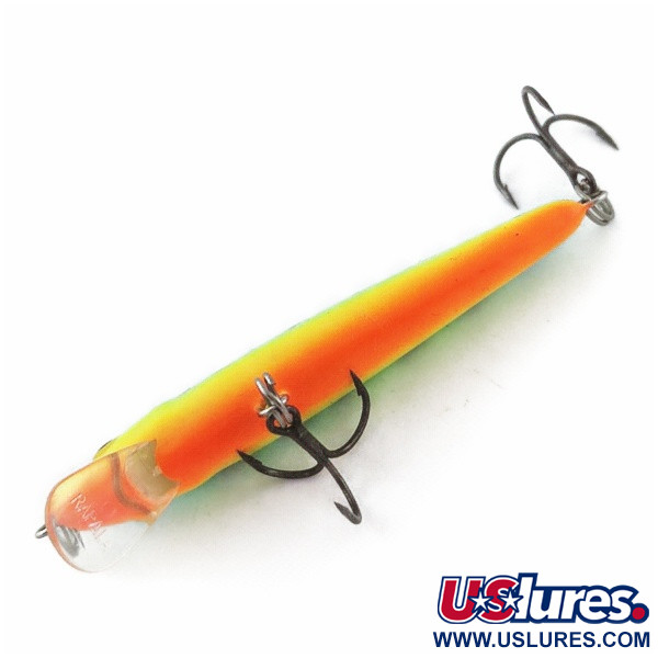 Vintage   Rapala Husky Jerk 7, 1/4oz FT (Fire Tiger) fishing lure #24008