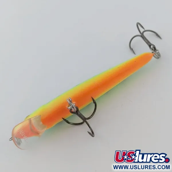 Vintage   Rapala Husky Jerk 7, 1/4oz FT (Fire Tiger) fishing lure #24008