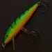 Vintage   Rapala Husky Jerk 7, 1/4oz FT (Fire Tiger) fishing lure #24008